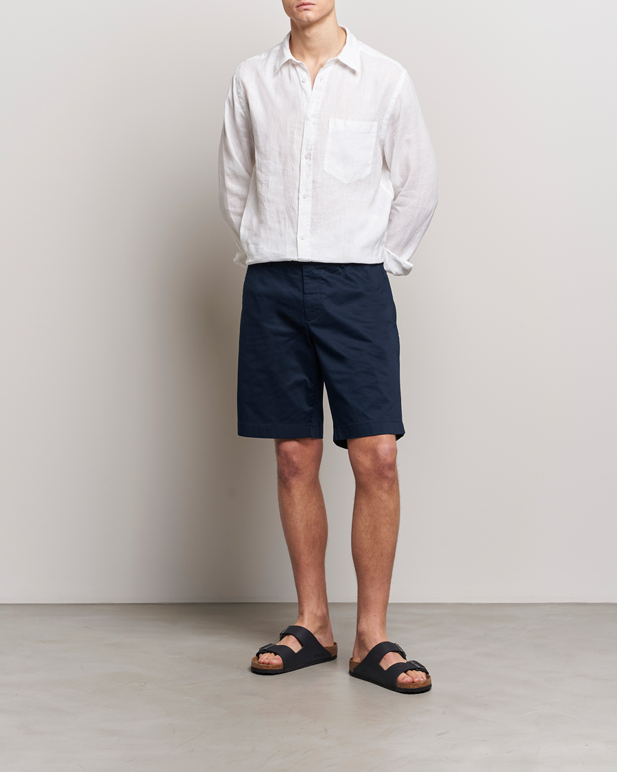 Homme | Shorts | J.Lindeberg | Nathan Cloud Satin Shorts Navy