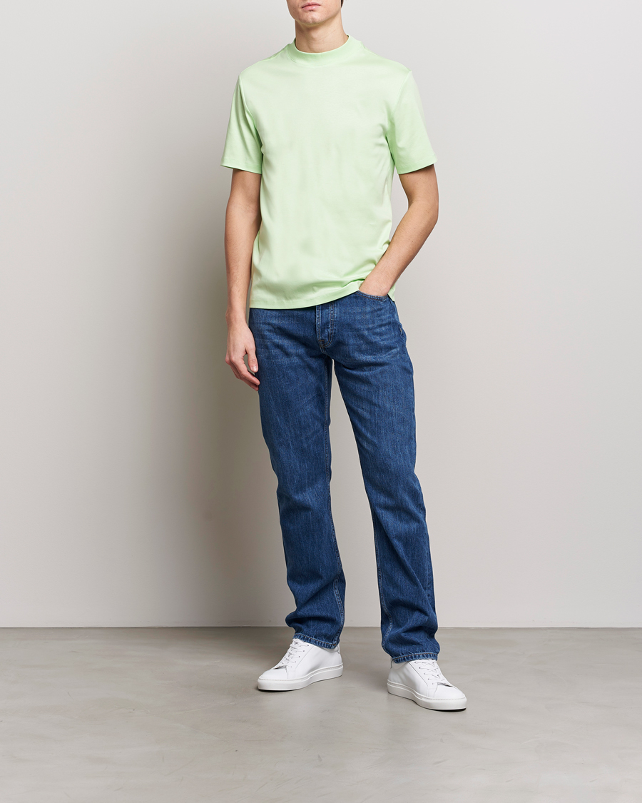 Homme | T-shirts | J.Lindeberg | Ace Mock Neck T-Shirt Paradise Green