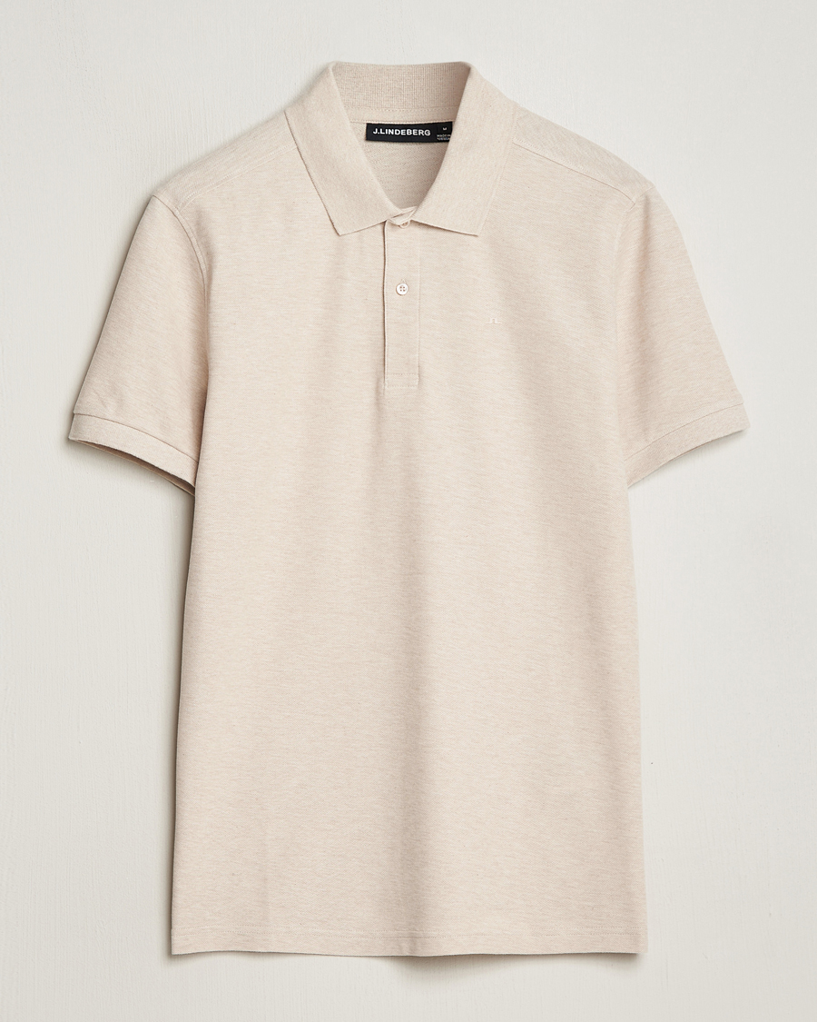 Homme | Polos | J.Lindeberg | Troy Polo Shirt Moonbeam