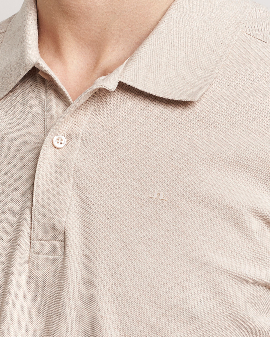 Homme | Polos | J.Lindeberg | Troy Polo Shirt Moonbeam