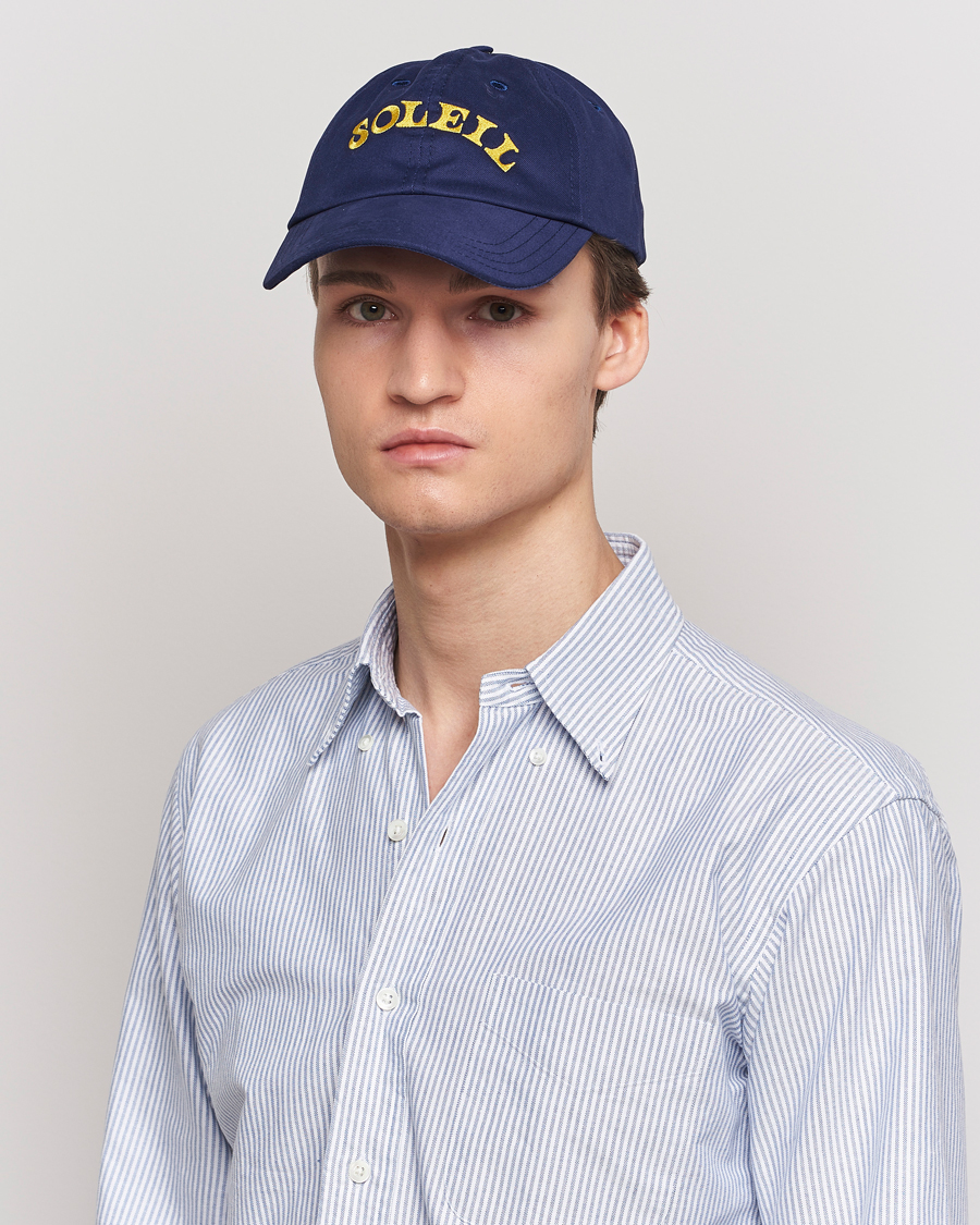 Heren | Drake's Soleil Baseball Cap Navy | Drake's | Soleil Baseball Cap Navy