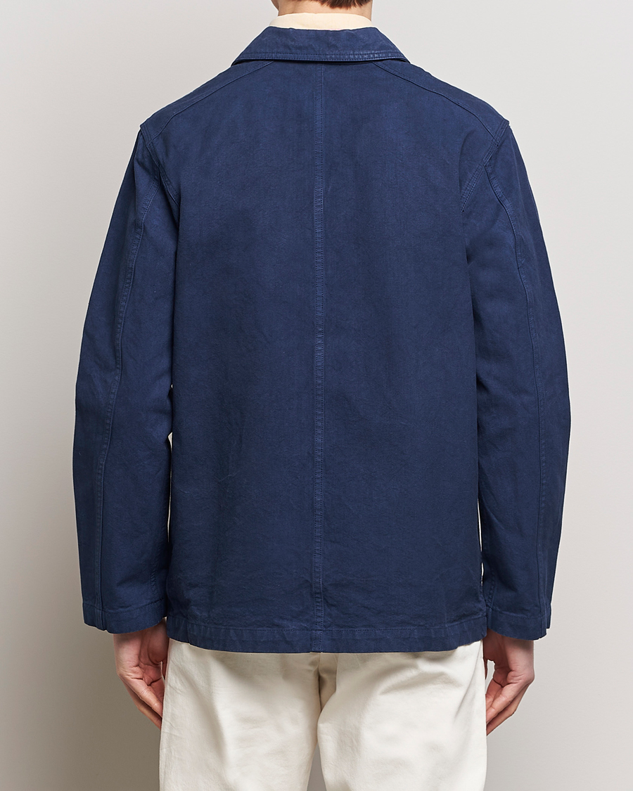 Heren | Jassen | Drake's | Duck Cotton Canvas Shore Jacket Navy