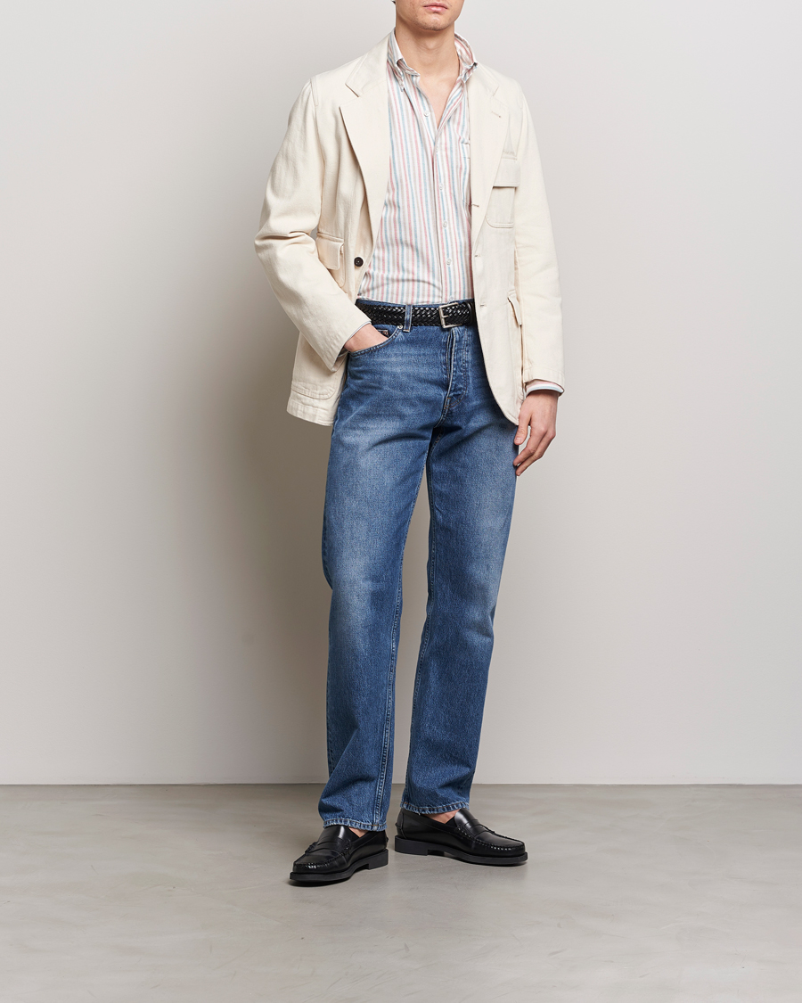 Heren | Blazers | Drake's | MKIV Denim Games Blazer Ecru
