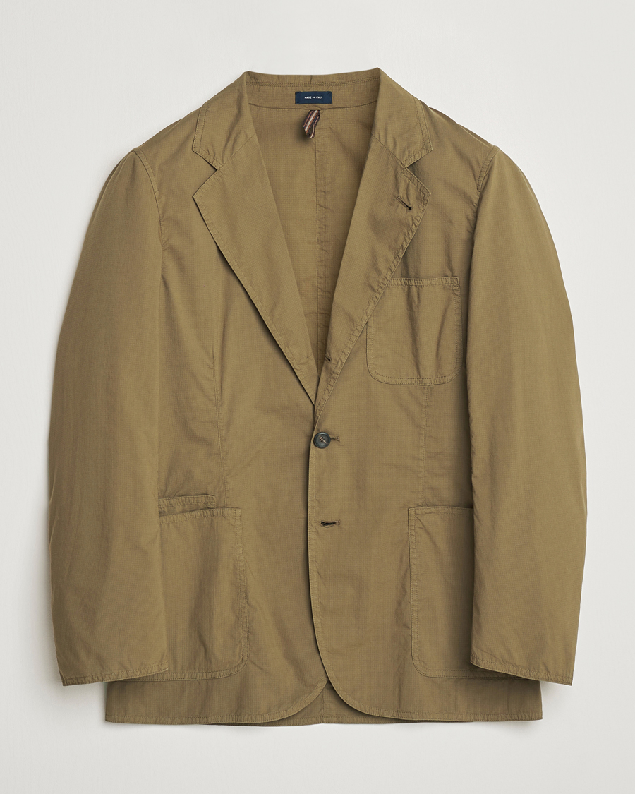 Homme | Blazers | Drake's | MKVIII Lightweight Double Games Blazer Olive