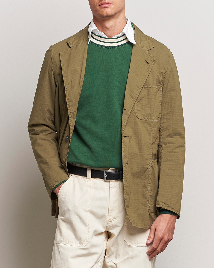 Homme | Blazers | Drake's | MKVIII Lightweight Double Games Blazer Olive