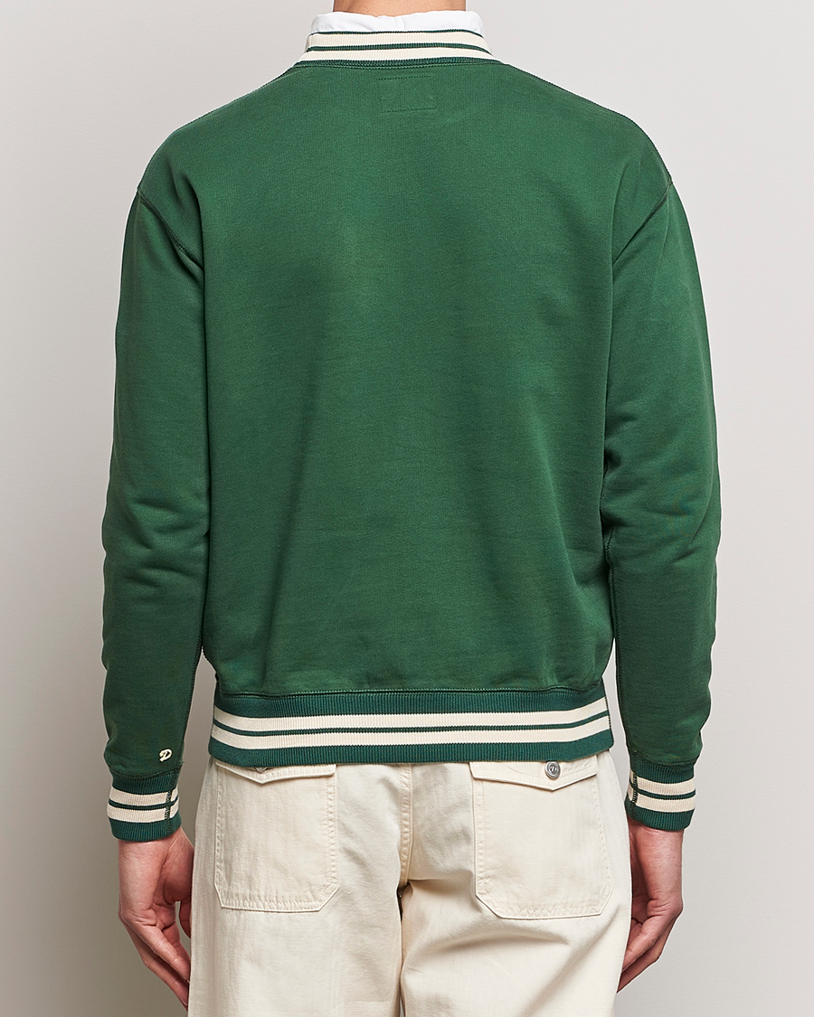 Homme | Pulls Et Tricots | Drake's | Striped Rib Sweatshirt Green