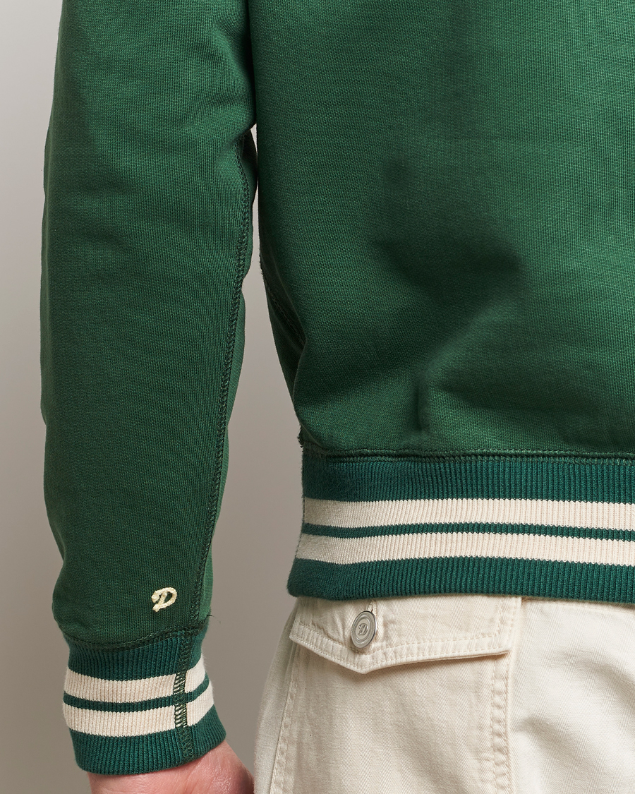 Homme | Pulls Et Tricots | Drake's | Striped Rib Sweatshirt Green