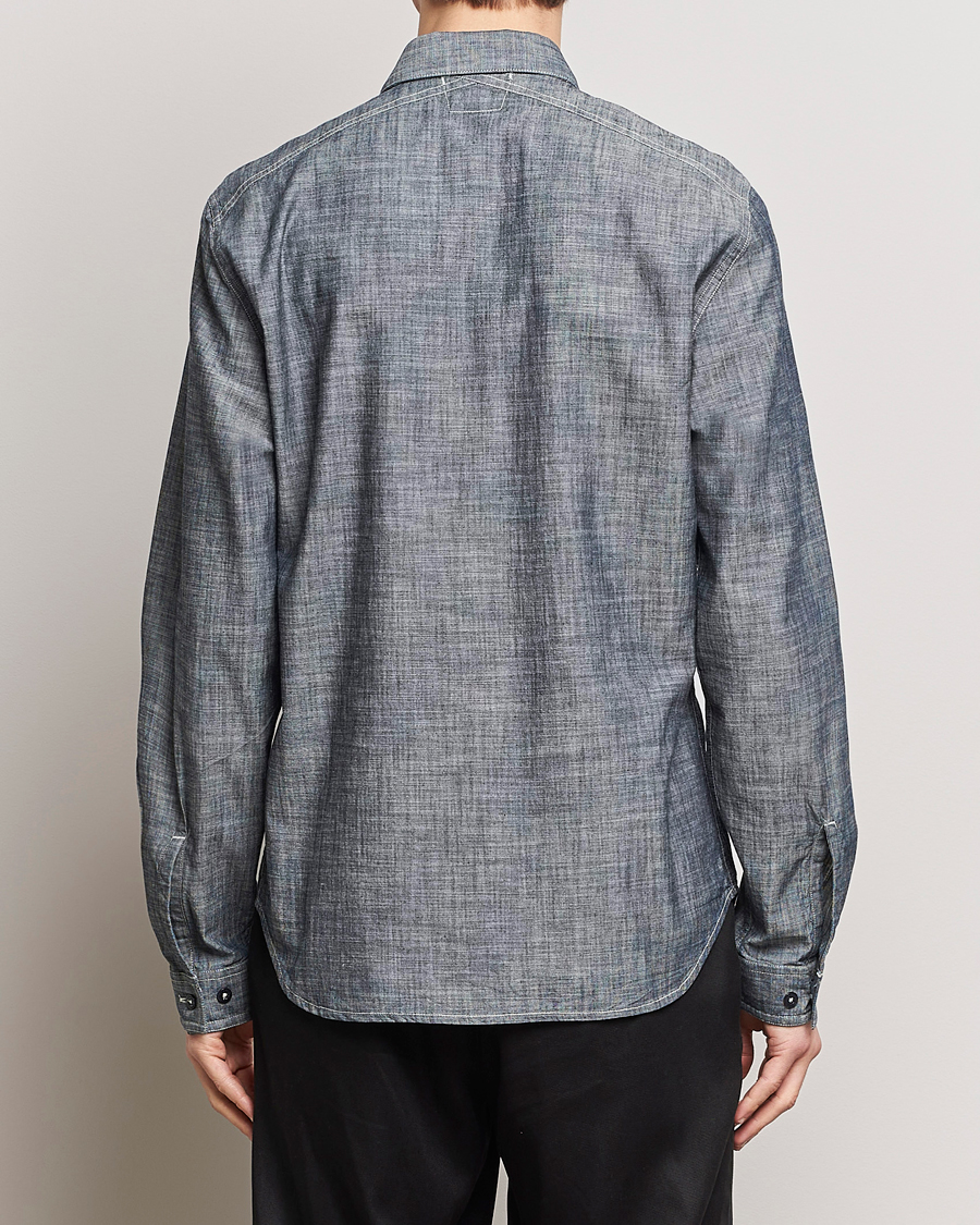 Homme | Chemises | C.P. Company | Long Sleeve Chambray Denim Shirt Black