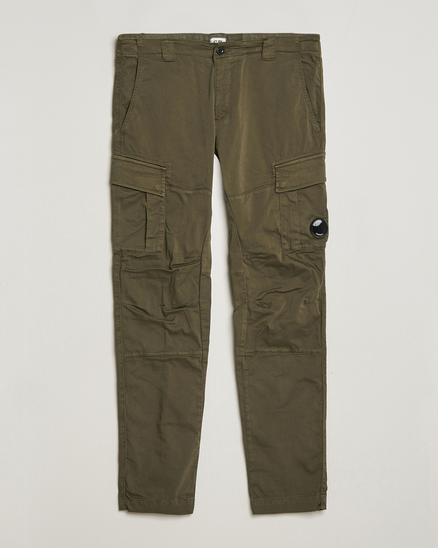 Homme | Pantalons | C.P. Company | Satin Stretch Cargo Pants Army