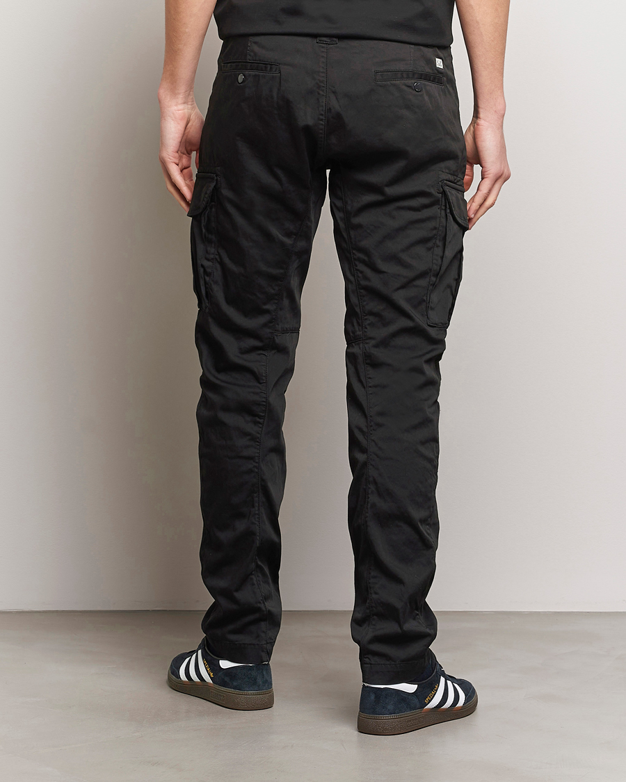 Homme | Pantalons | C.P. Company | Satin Stretch Cargo Pants Black