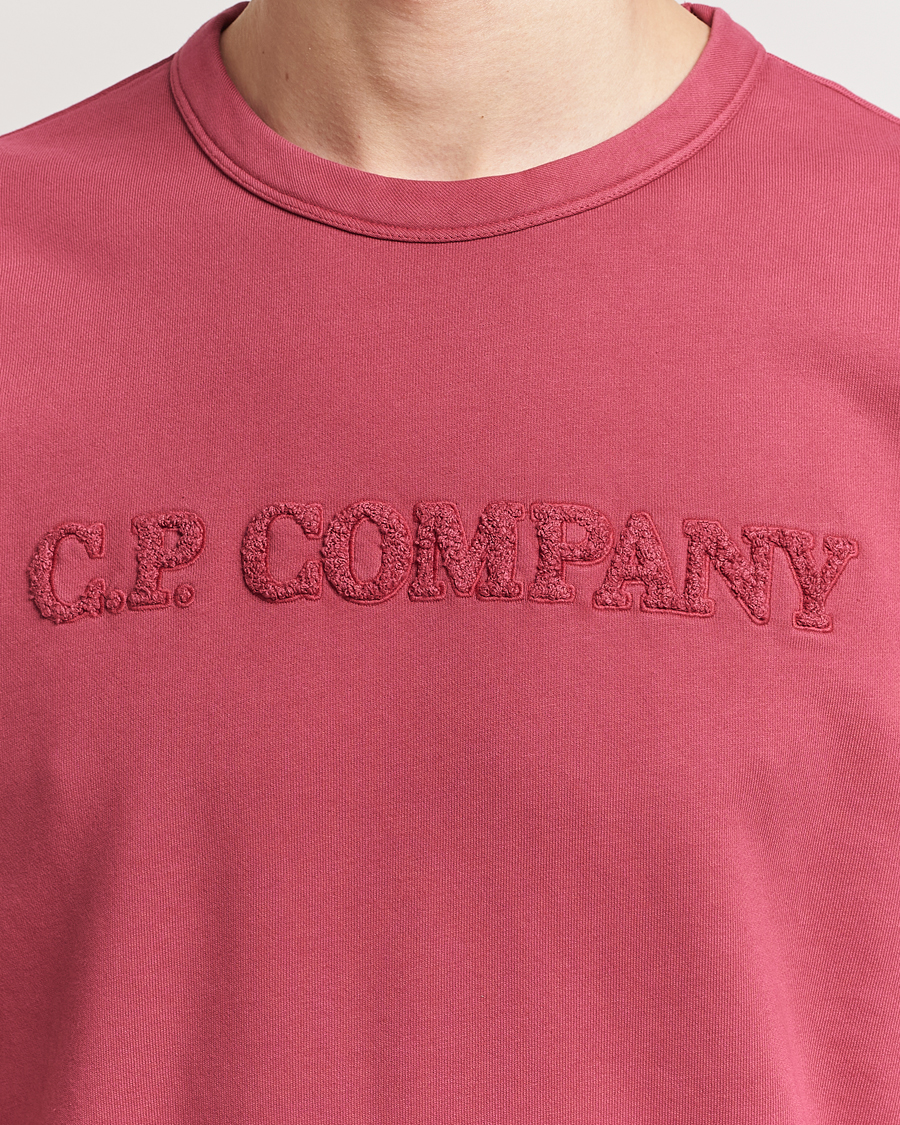Homme | Pulls Et Tricots | C.P. Company | Resist Dyed Cotton Logo Sweatshirt Wine