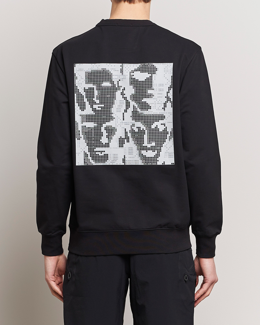 Homme | Pulls Et Tricots | C.P. Company | Metropolis Printed Logo Sweatshirt Black