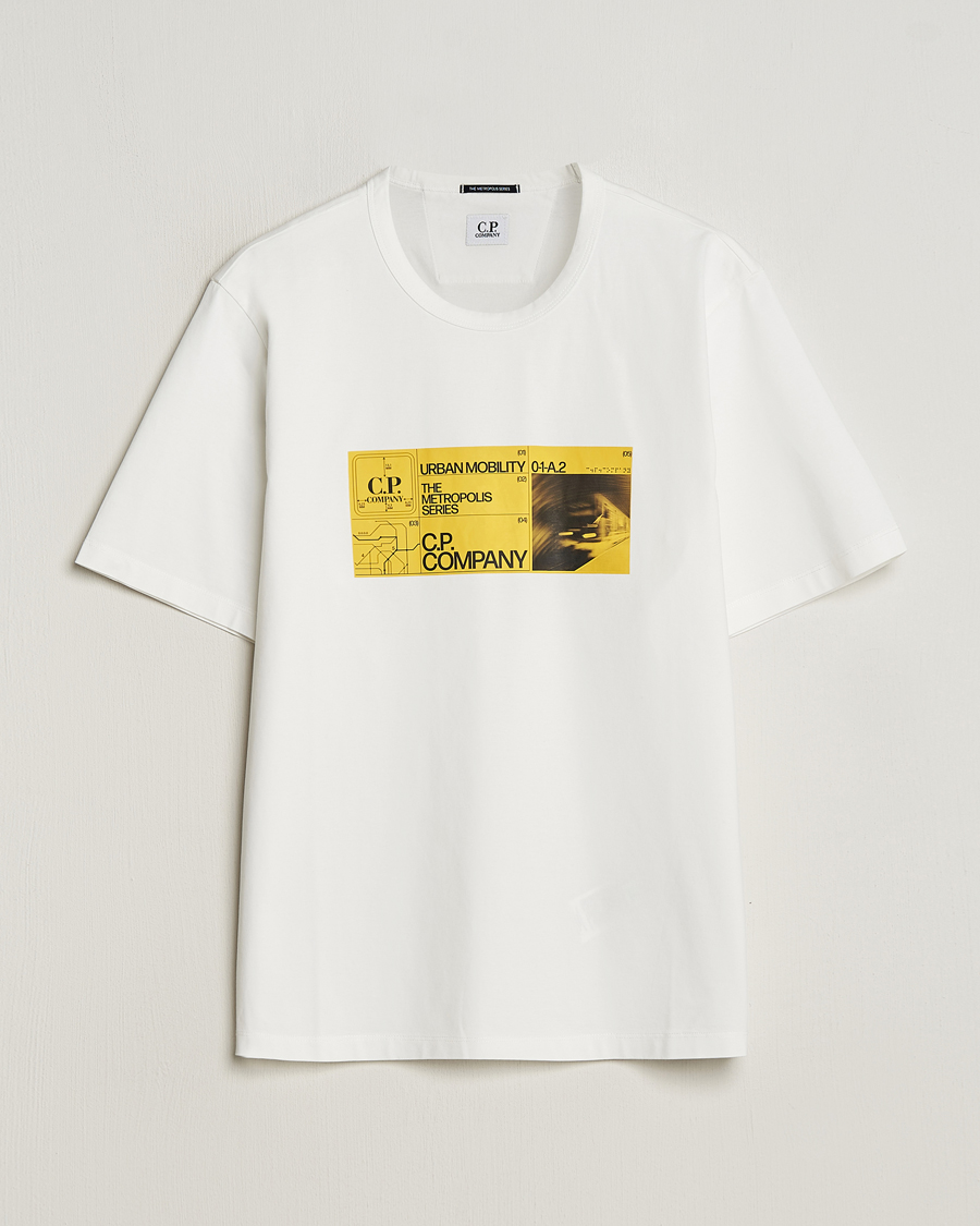 Homme | T-shirts | C.P. Company | Metropolis Mercerized Jersey Logo T-Shirt White