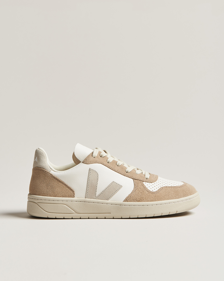 Homme | Veja V-10 Chromefree Leather Extra White/Natural Sahara | Veja | V-10 Chromefree Leather Extra White/Natural Sahara
