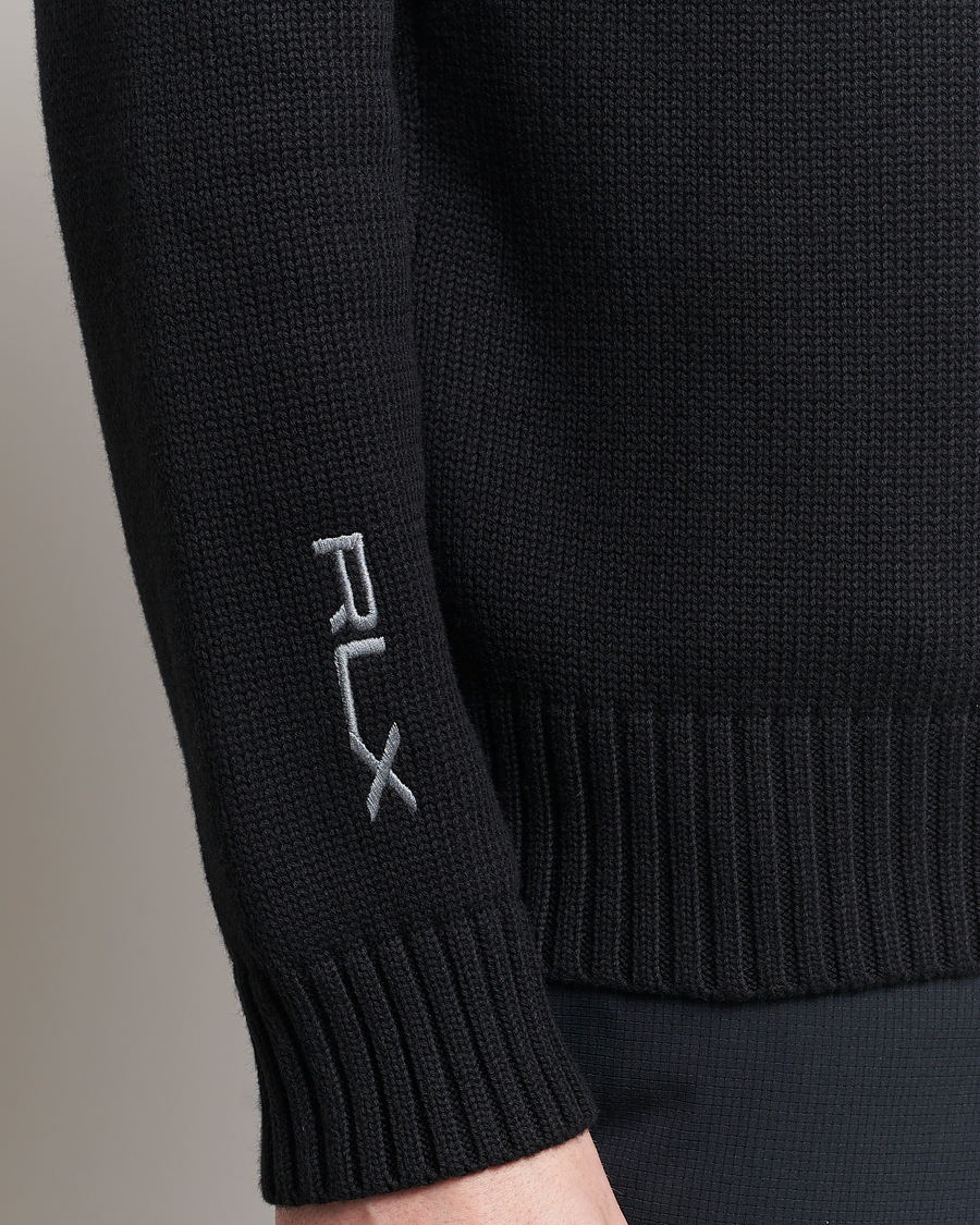 Homme | Pulls Et Tricots | RLX Ralph Lauren | Bear Golfer Knitted Sweater Polo Black