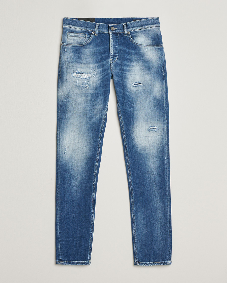 Homme | Jeans | Dondup | George Distressed Jeans Medium Blue