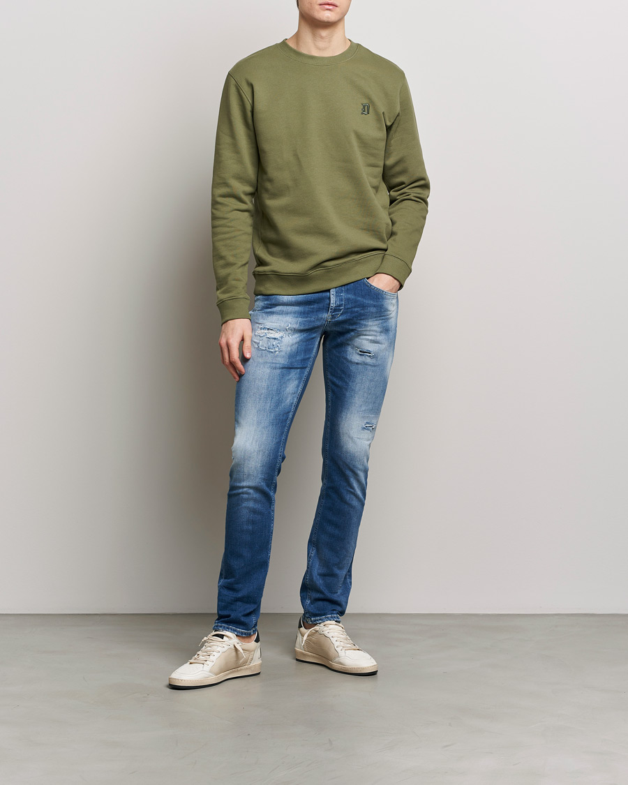 Homme | Jeans | Dondup | George Distressed Jeans Medium Blue