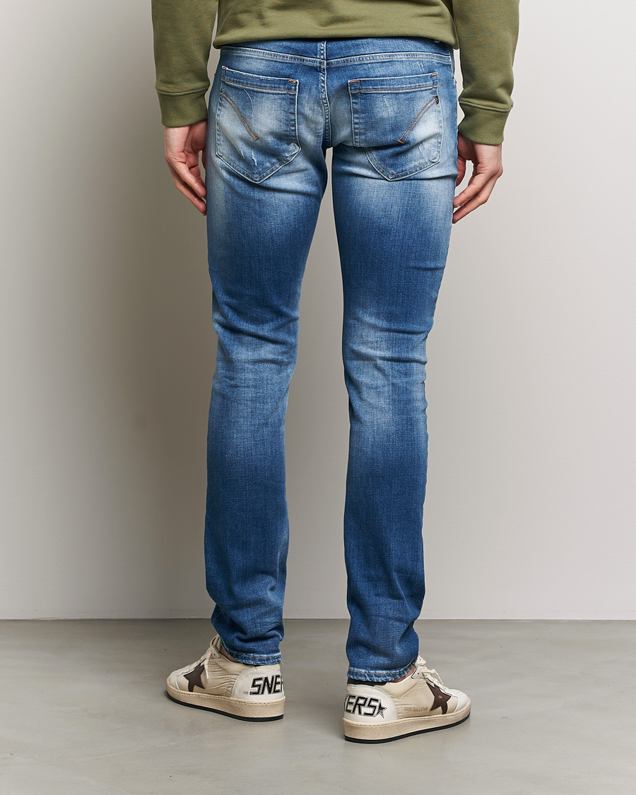 Heren | Jeans | Dondup | George Distressed Jeans Medium Blue