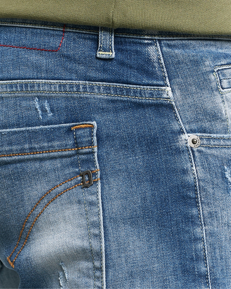 Homme | Jeans | Dondup | George Distressed Jeans Medium Blue