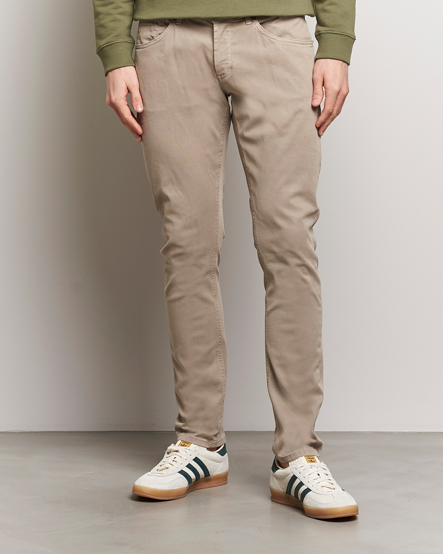 Homme | Pantalons | Dondup | George Gabardine 5-Pocket Sand