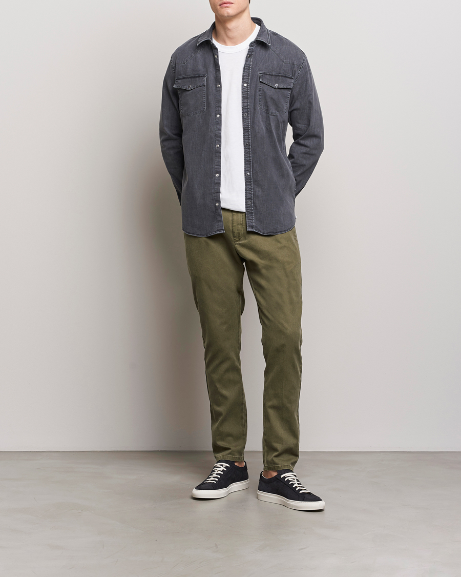 Homme | Pantalons | Dondup | Joe Cotton Chinos Olive Green