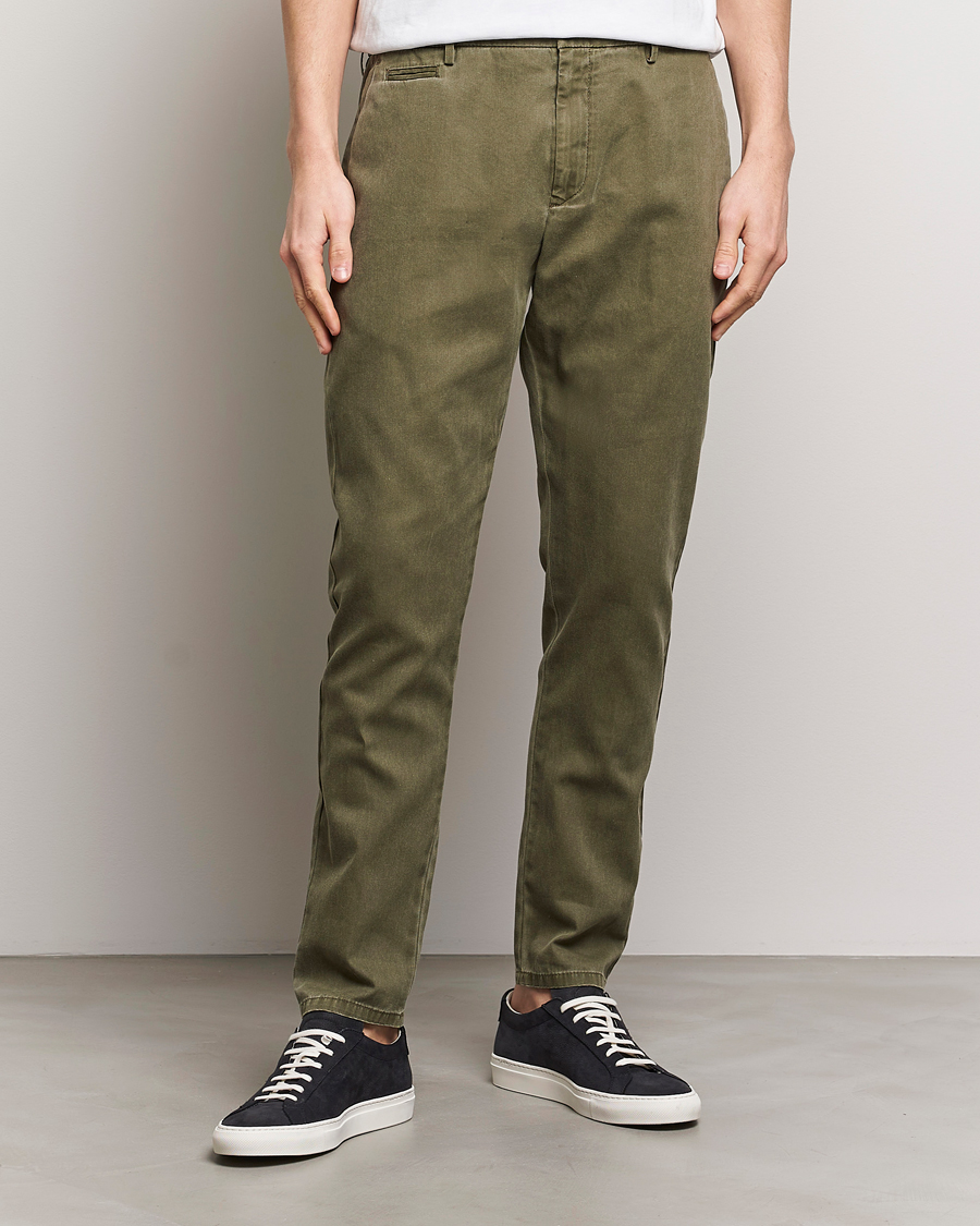 Homme | Pantalons | Dondup | Joe Cotton Chinos Olive Green