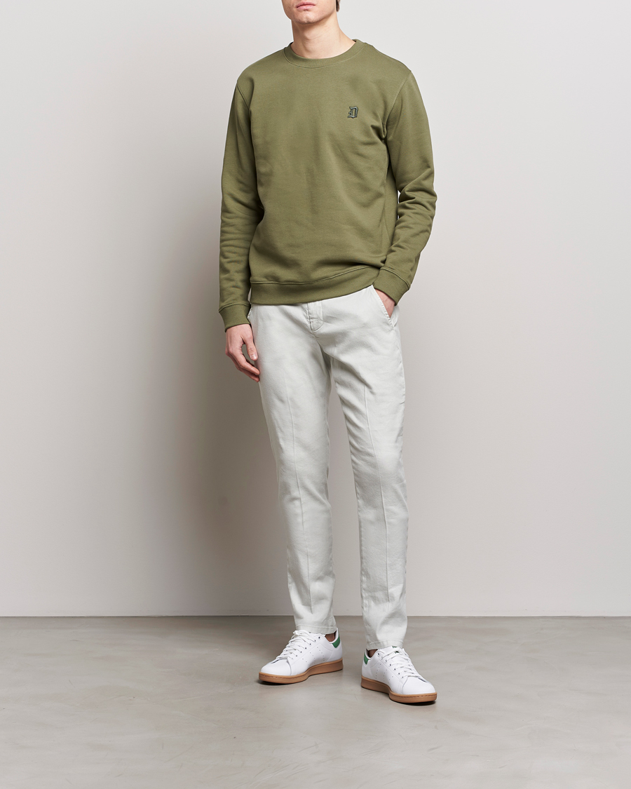 Homme | Pantalons | Dondup | Gaubert Linen Stretch Chinos Light Grey