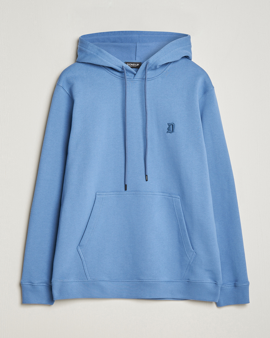 Heren | Truien | Dondup | Logo Hoodie Washed Blue