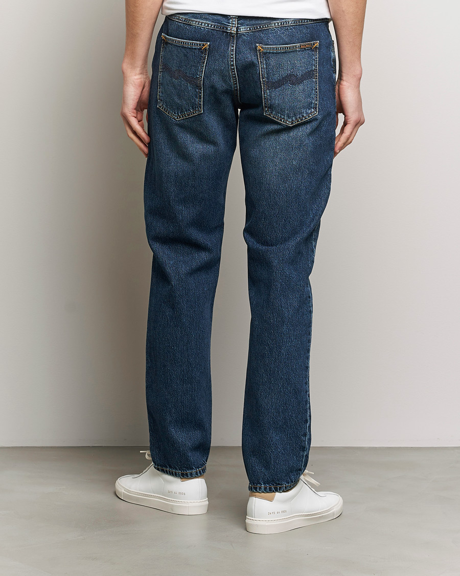 Heren | Jeans | Nudie Jeans | Steady Eddie II Jeans Blue Soil