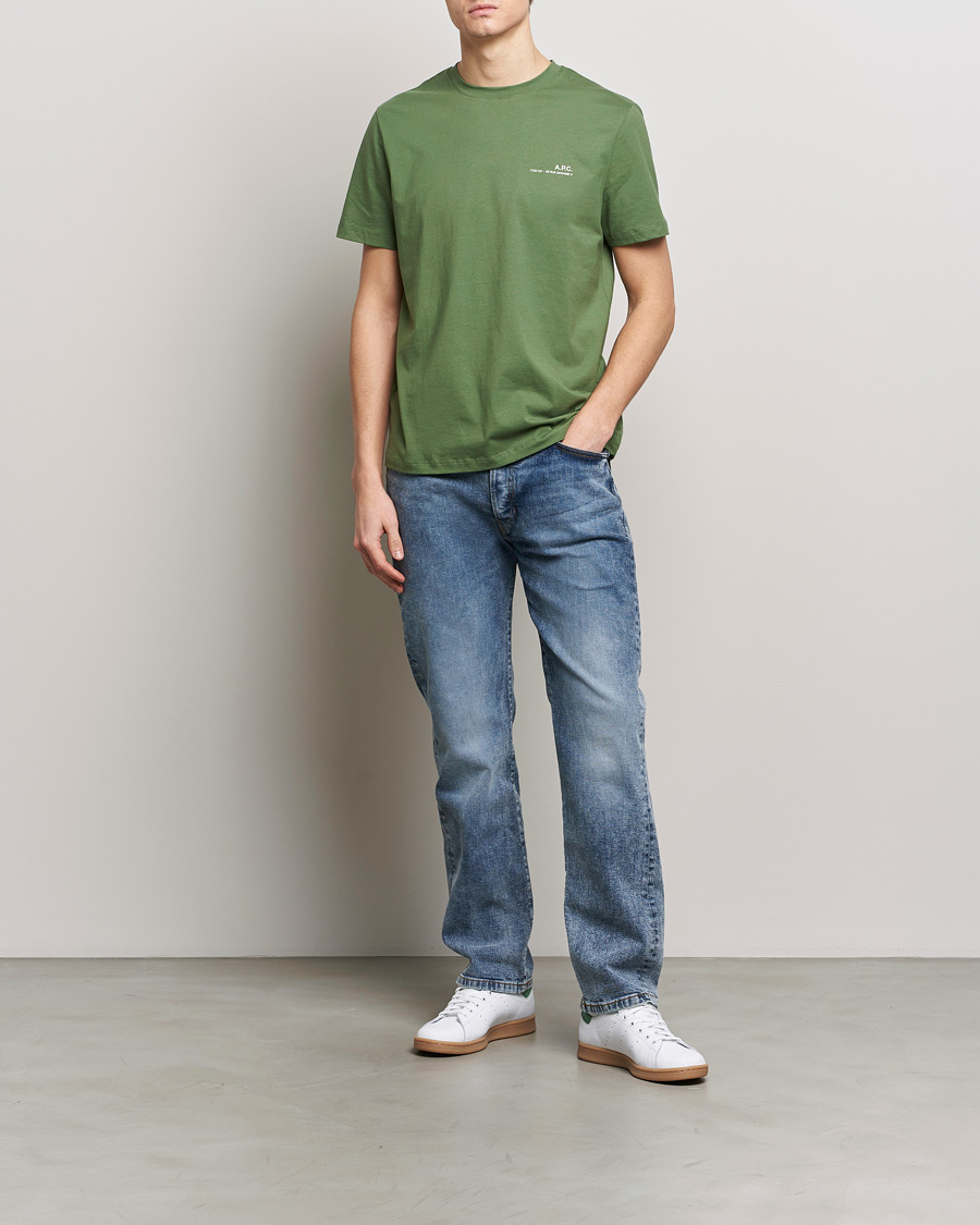 Heren | T-shirts | A.P.C. | Item T-shirt Gray Green