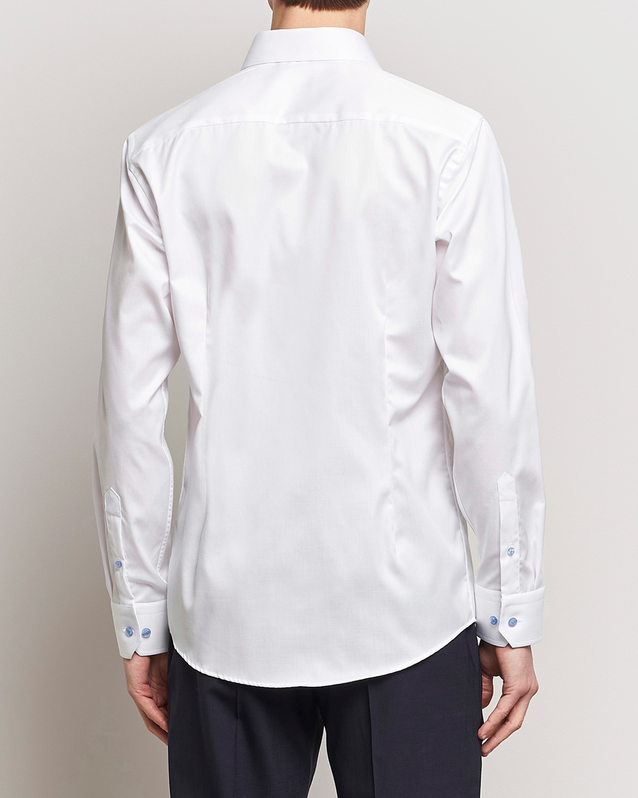 Heren | Overhemden | Eton | Slim Fit Signature Twill Contrast Shirt White