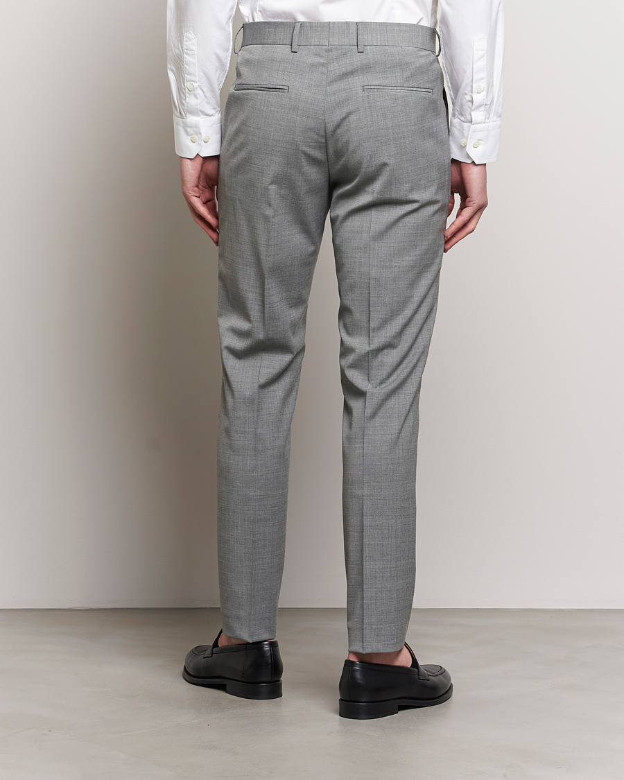 Homme | Pantalons | Tiger of Sweden | Tenuta Wool Travel Suit Trousers Grey Melange