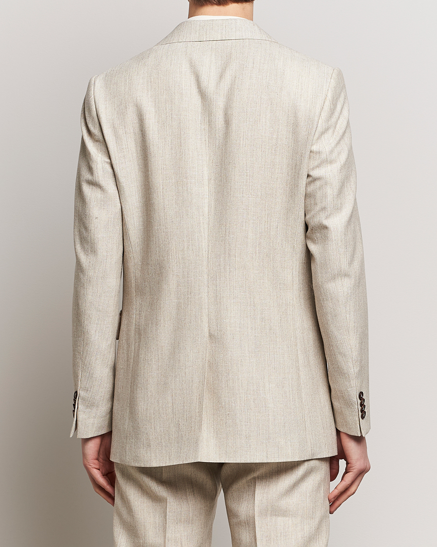Heren | Blazers | Tiger of Sweden | Jon Wool/Linen Canvas Blazer Natural White