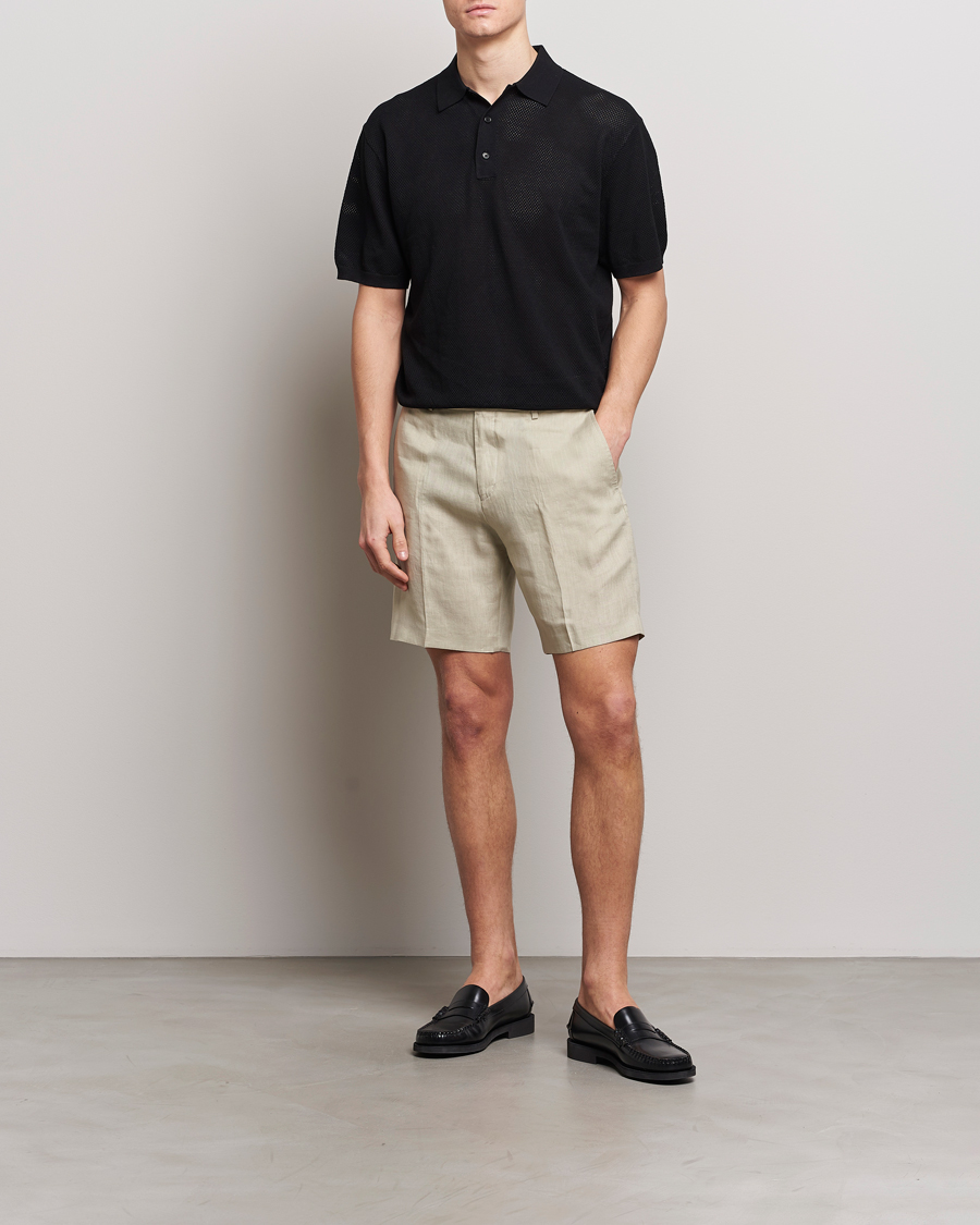 Homme | Shorts | Tiger of Sweden | Thiago Linen Shorts Dawn Misty