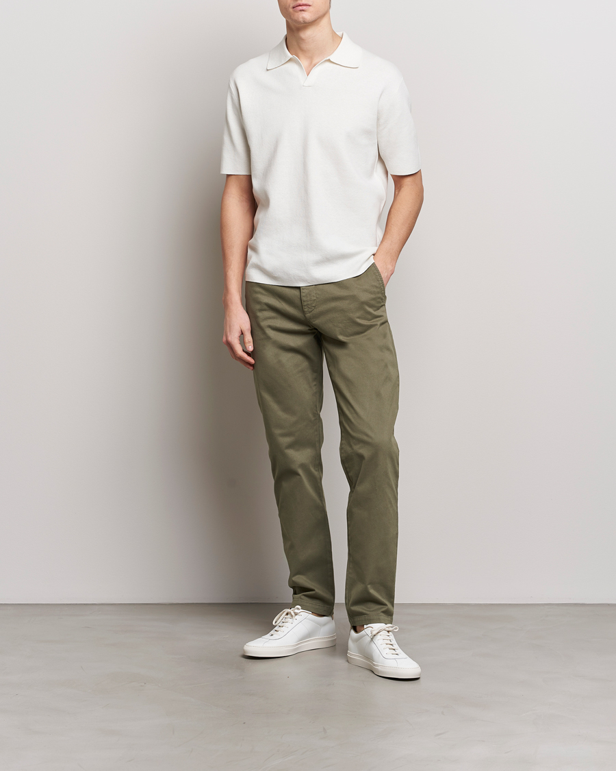 Heren | Broeken | Tiger of Sweden | Caidon Cotton Chinos Dusty Green