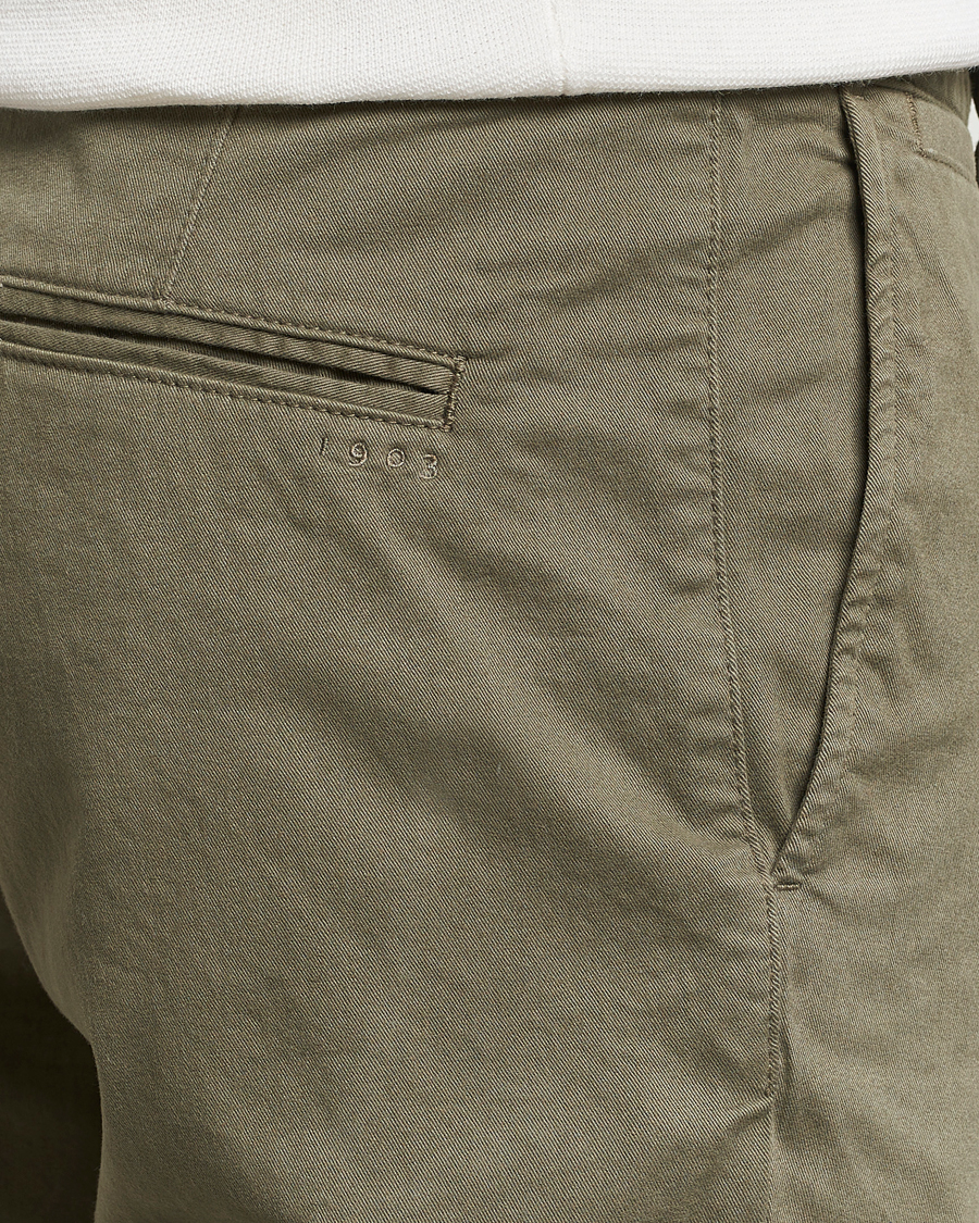 Heren | Broeken | Tiger of Sweden | Caidon Cotton Chinos Dusty Green