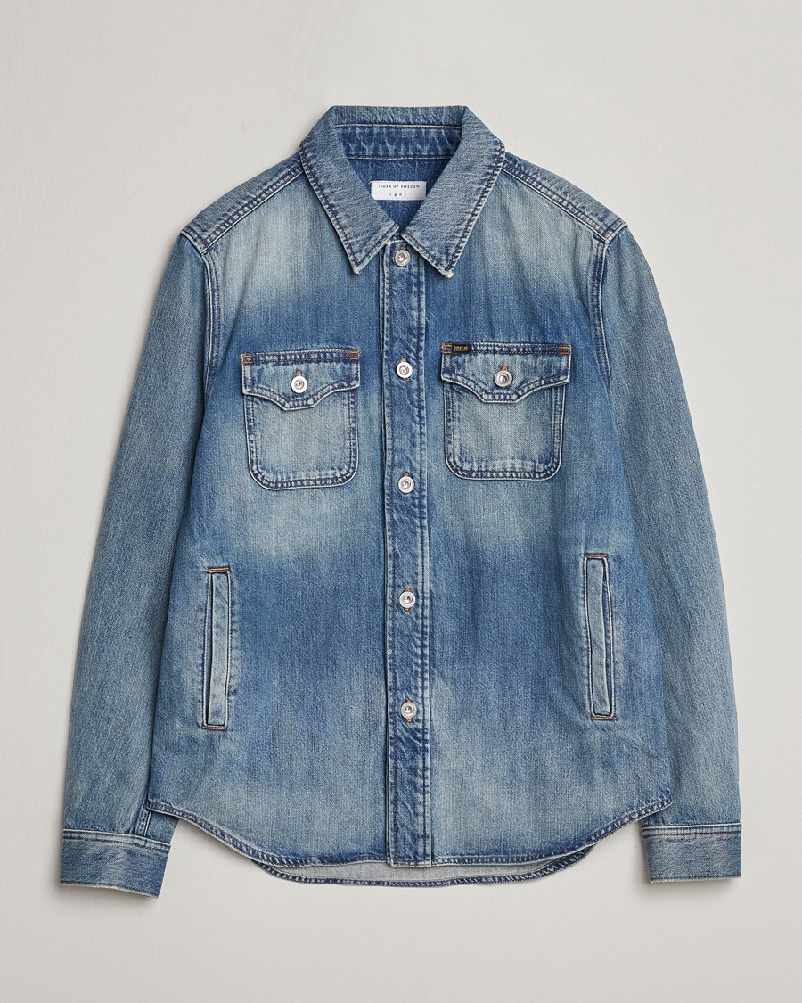 Homme | Manteaux Et Vestes | Tiger of Sweden | Get Denim Jacket Midnight Blue