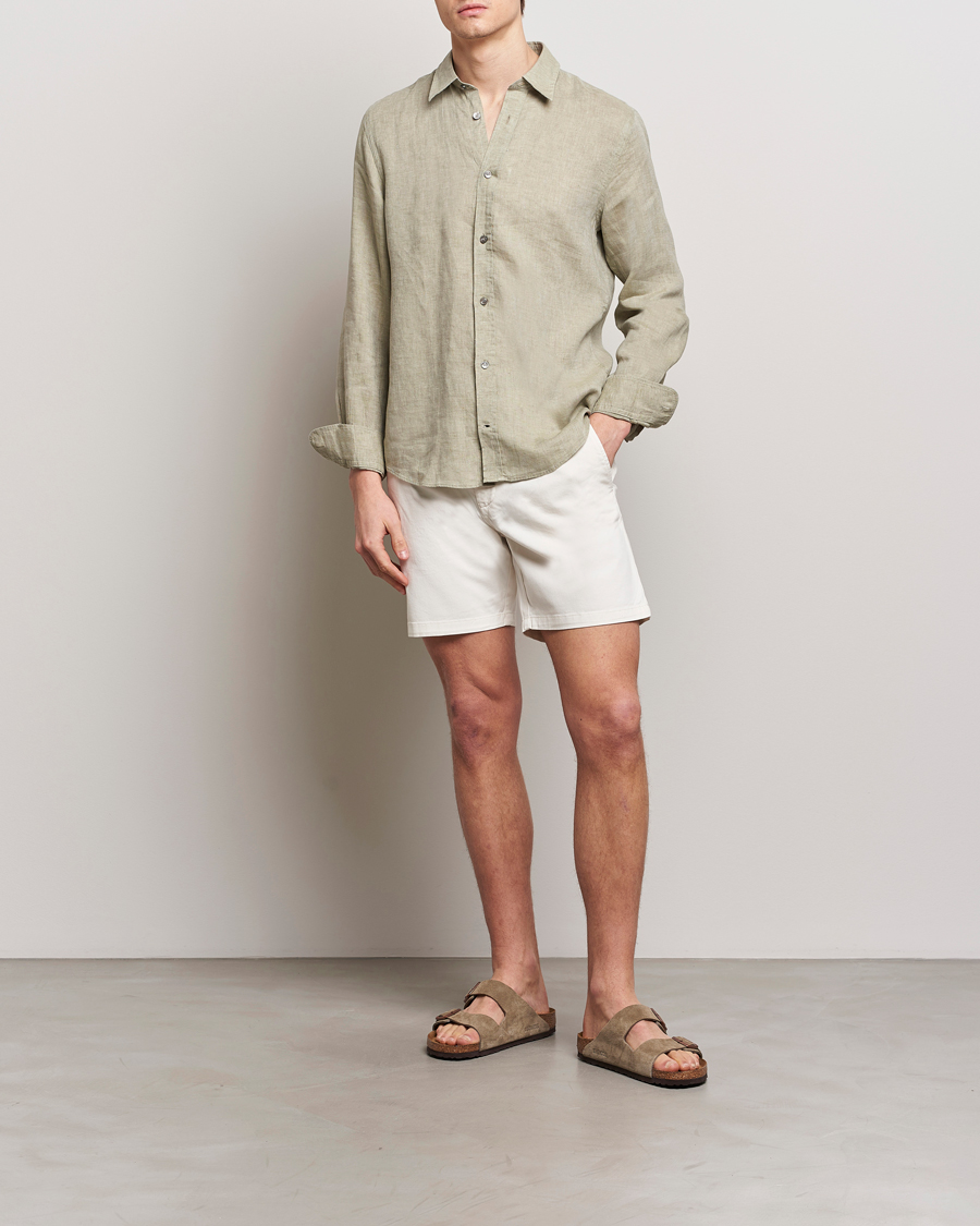 Homme | Chemises | Tiger of Sweden | Spenser Linen Shirt Olive Green