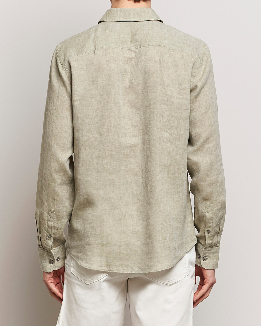 Homme | Chemises | Tiger of Sweden | Spenser Linen Shirt Olive Green