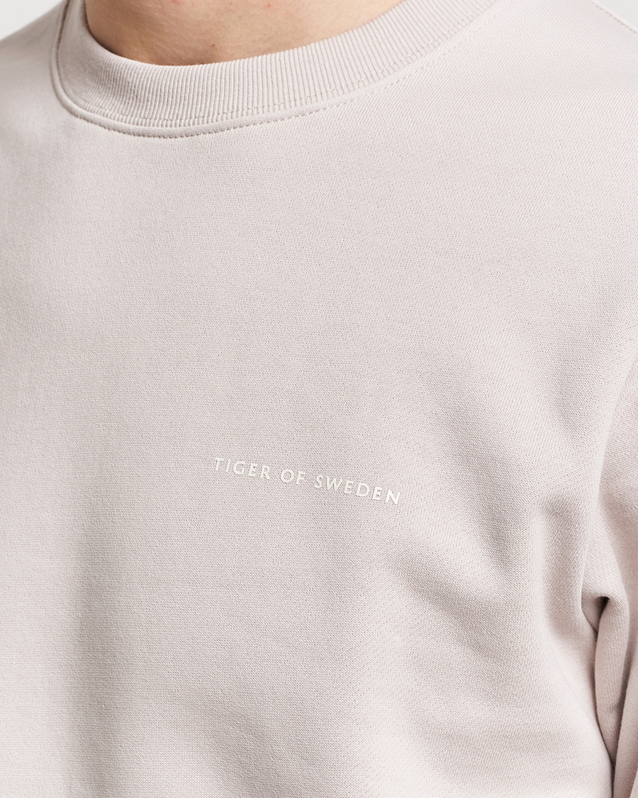 Heren | Truien | Tiger of Sweden | Emerson Crew Neck Sweatshirt Grey Sand