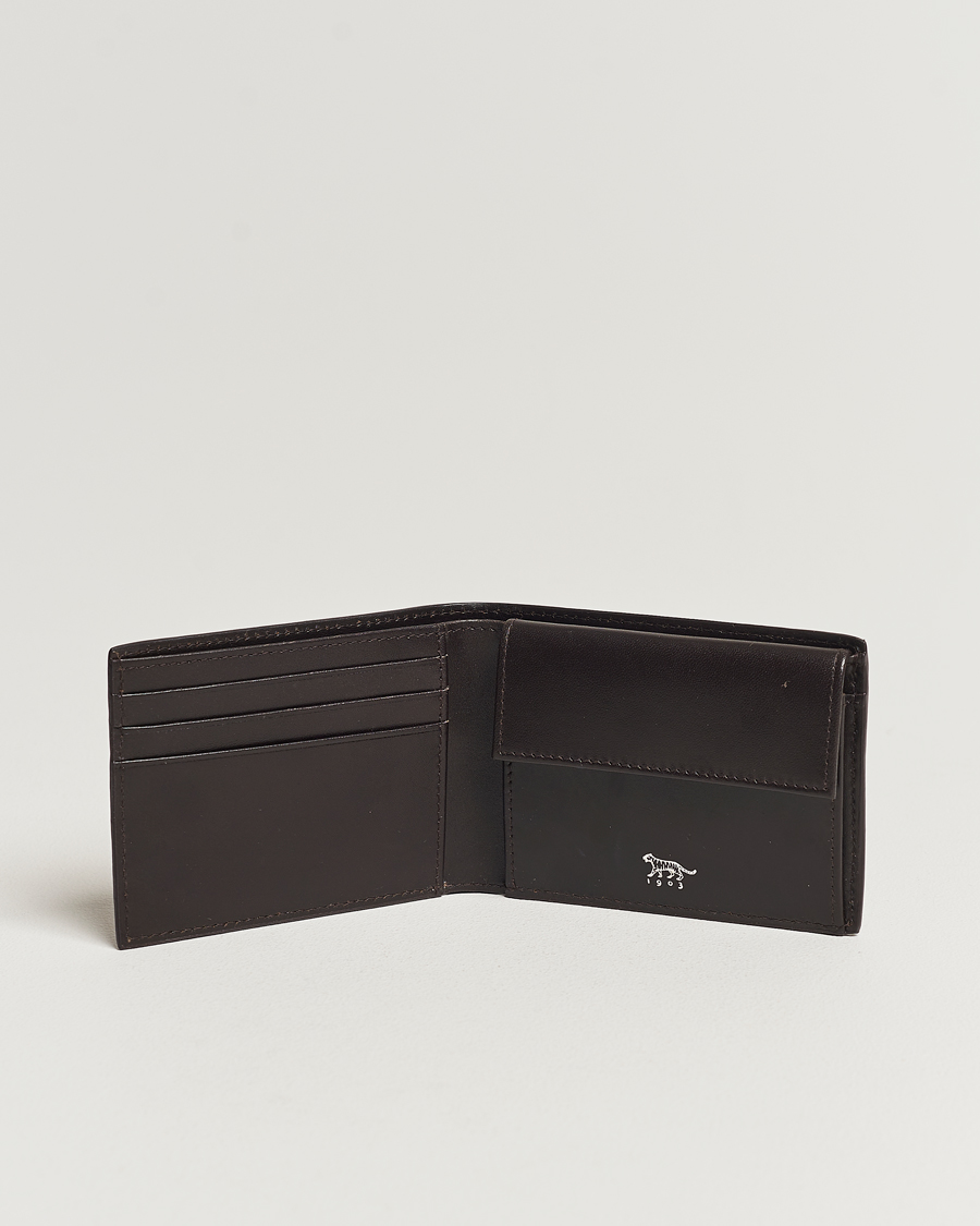 Homme | Tiger of Sweden Wivalius Grained Leather Wallet Dark Brown | Tiger of Sweden | Wivalius Grained Leather Wallet Dark Brown