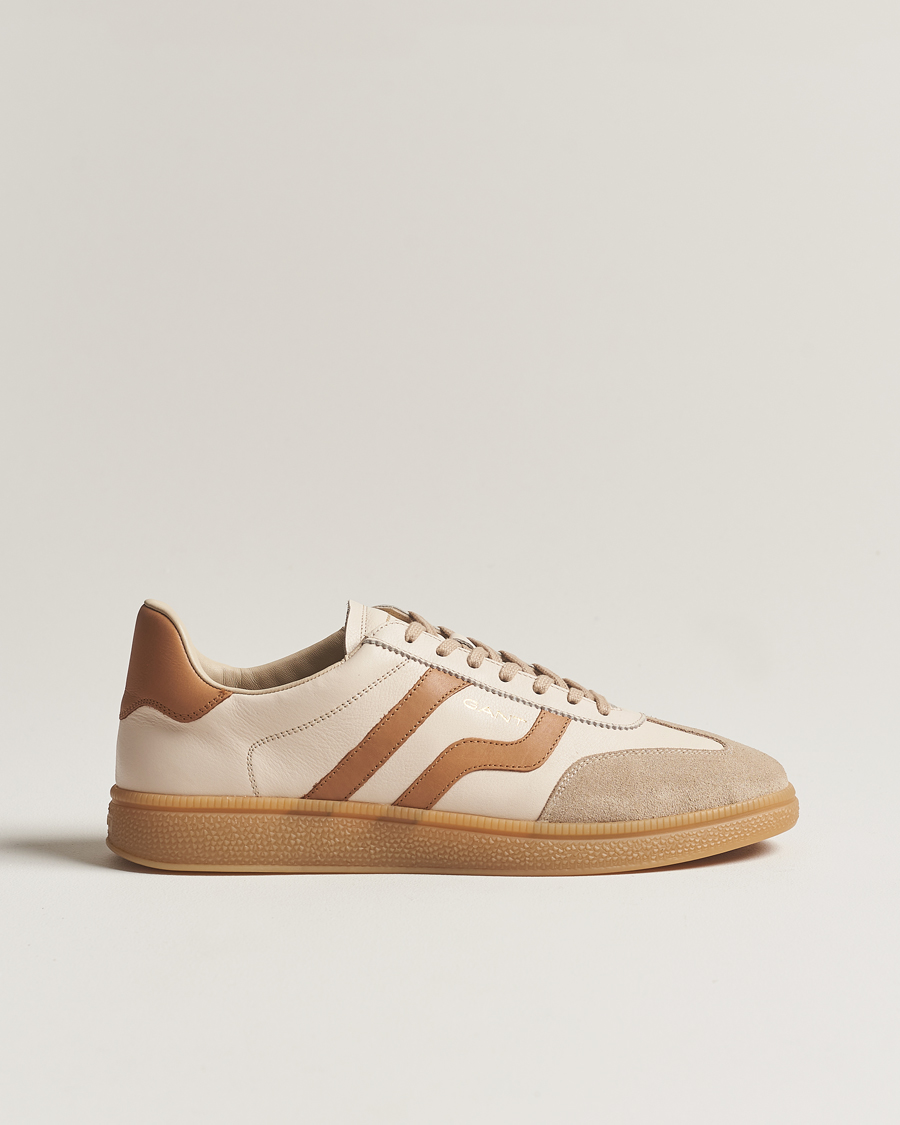 Homme | GANT Cuzmo Leather Sneaker Beige/Tan | GANT | Cuzmo Leather Sneaker Beige/Tan