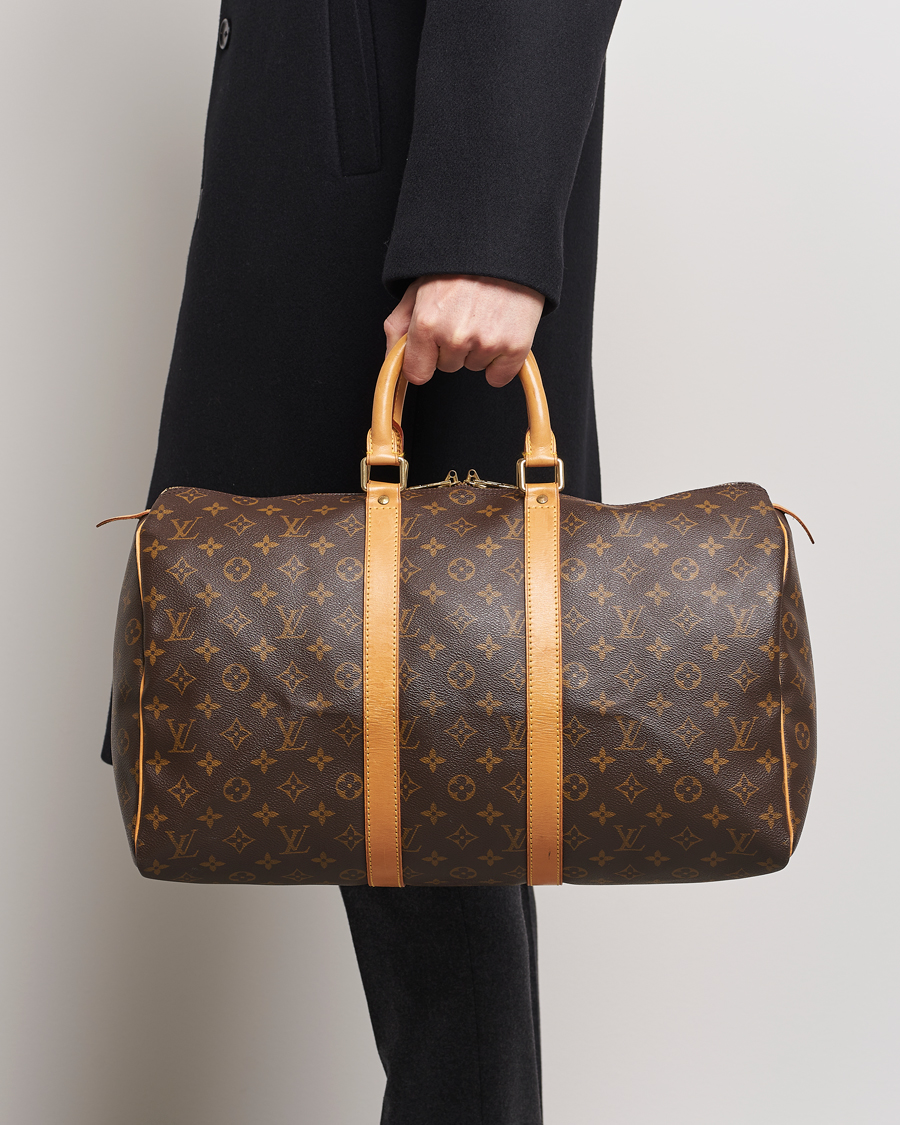 Heren | Louis Vuitton Pre-Owned Keepall 45 Bag Monogram | Louis Vuitton Pre-Owned | Keepall 45 Bag Monogram