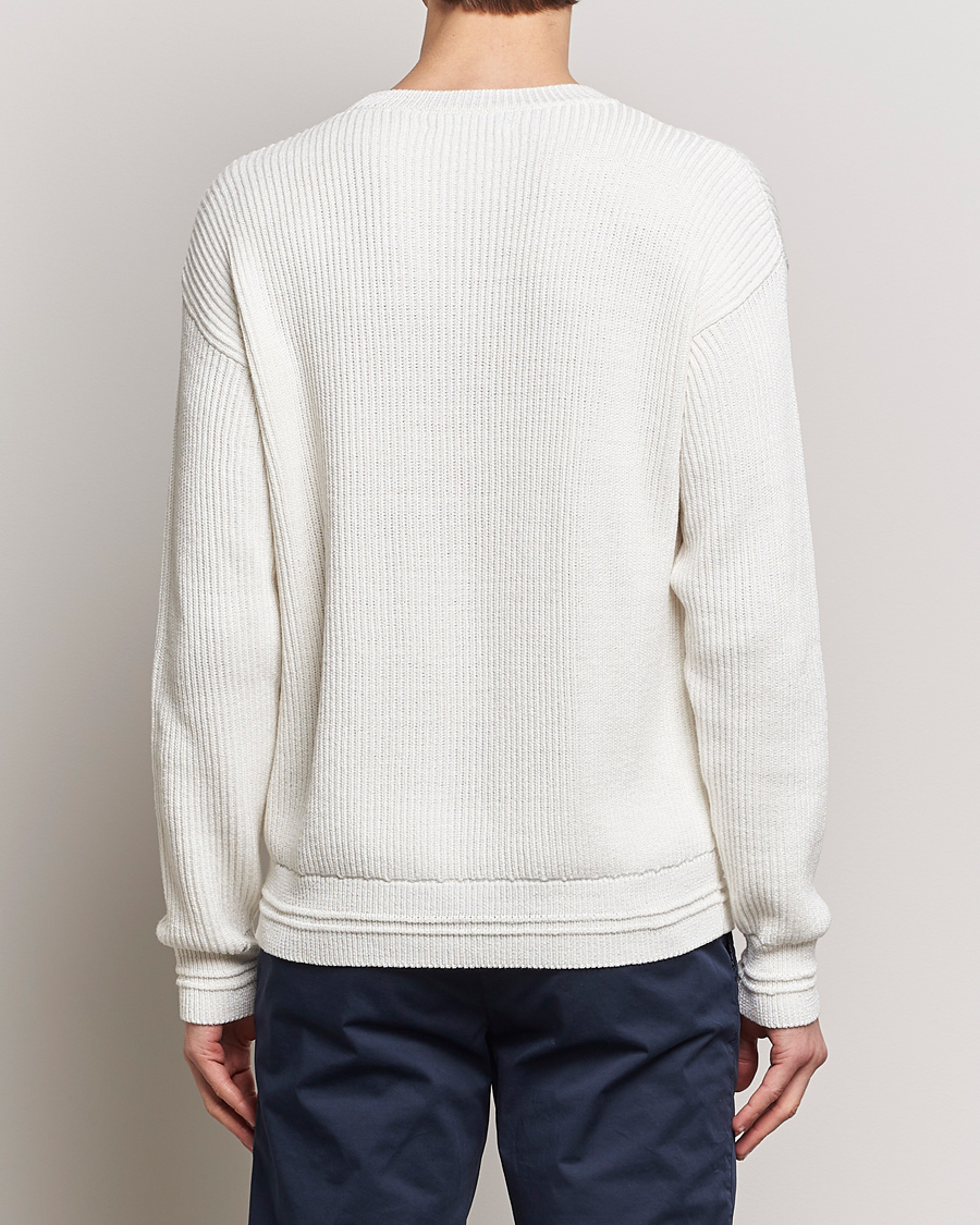 Heren | Truien | Kiton | Cotton/Silk Rib Pullover Off White