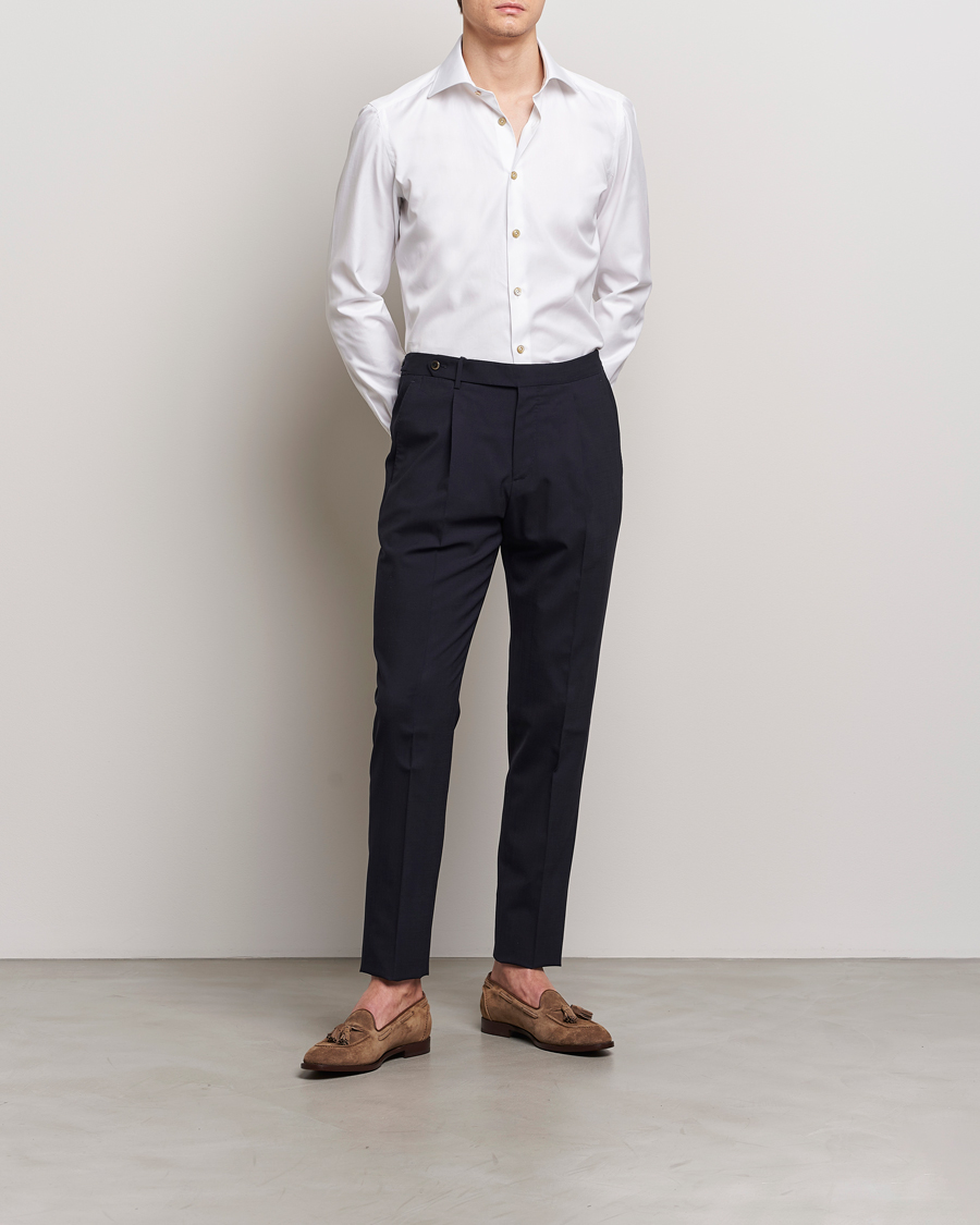 Homme | Chemises | Kiton | Slim Fit Dress Shirt White