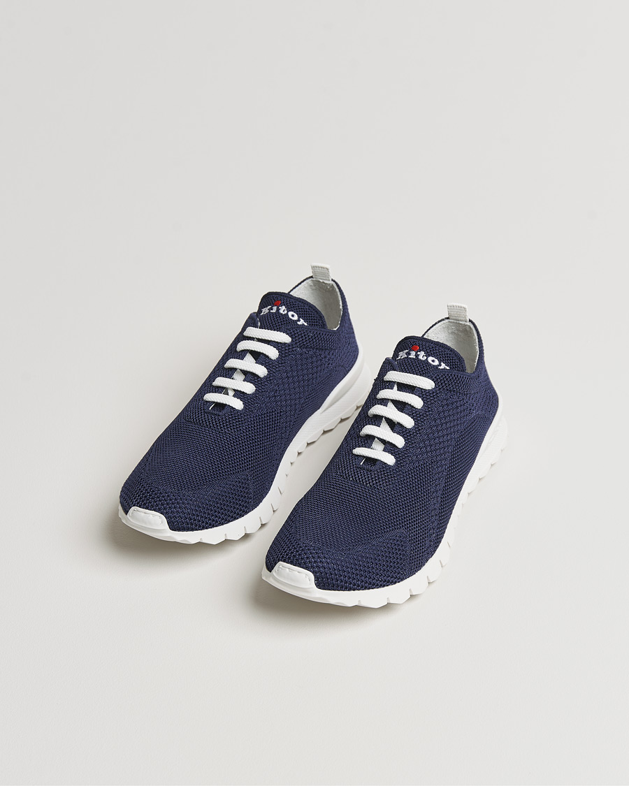 Heren | Kiton Mesh Running Sneakers Navy | Kiton | Mesh Running Sneakers Navy
