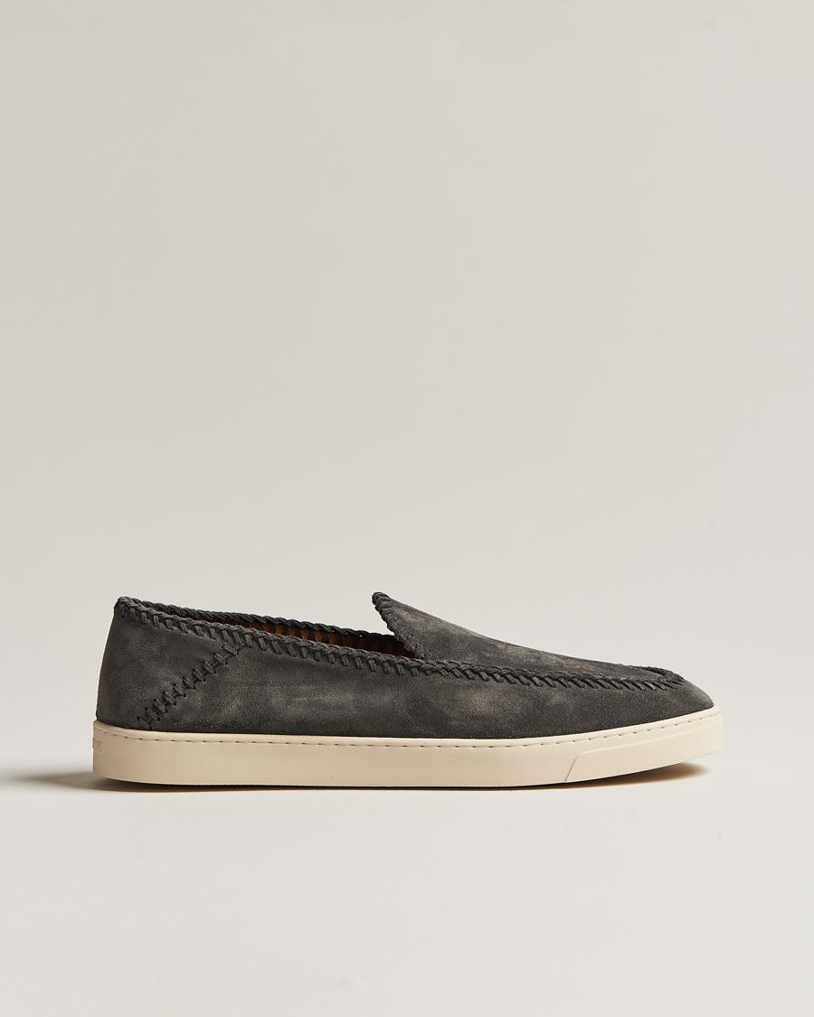 Homme | Giorgio Armani Intrecci Loafers Grey Suede | Giorgio Armani | Intrecci Loafers Grey Suede