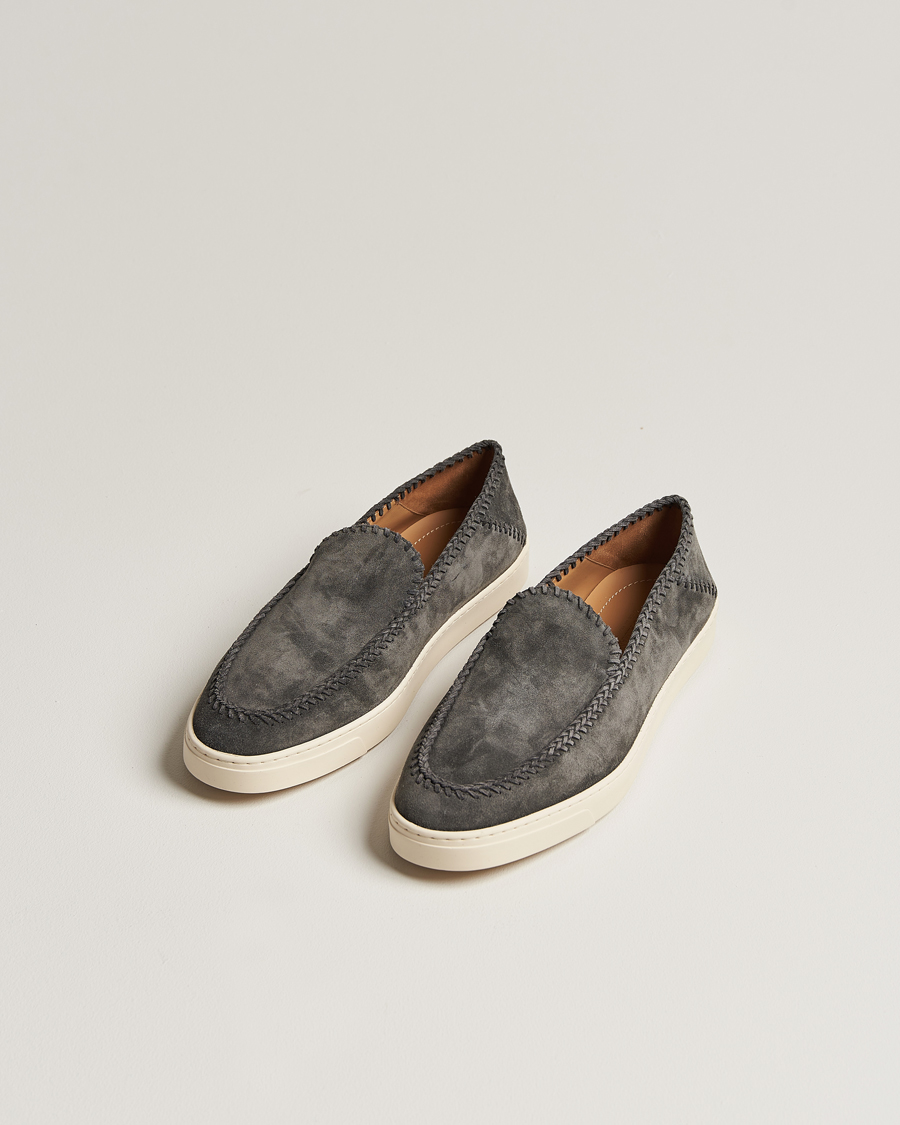 Homme | Giorgio Armani Intrecci Loafers Grey Suede | Giorgio Armani | Intrecci Loafers Grey Suede