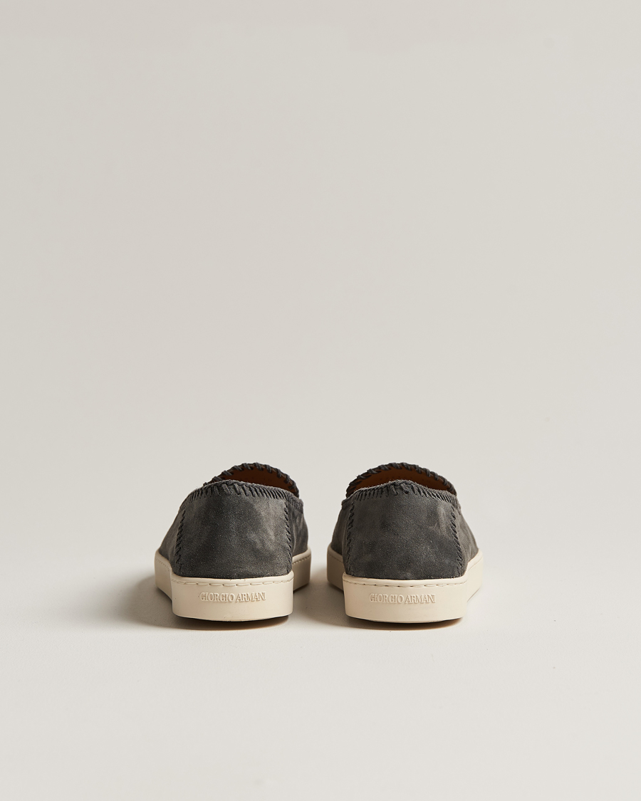 Homme | Giorgio Armani Intrecci Loafers Grey Suede | Giorgio Armani | Intrecci Loafers Grey Suede
