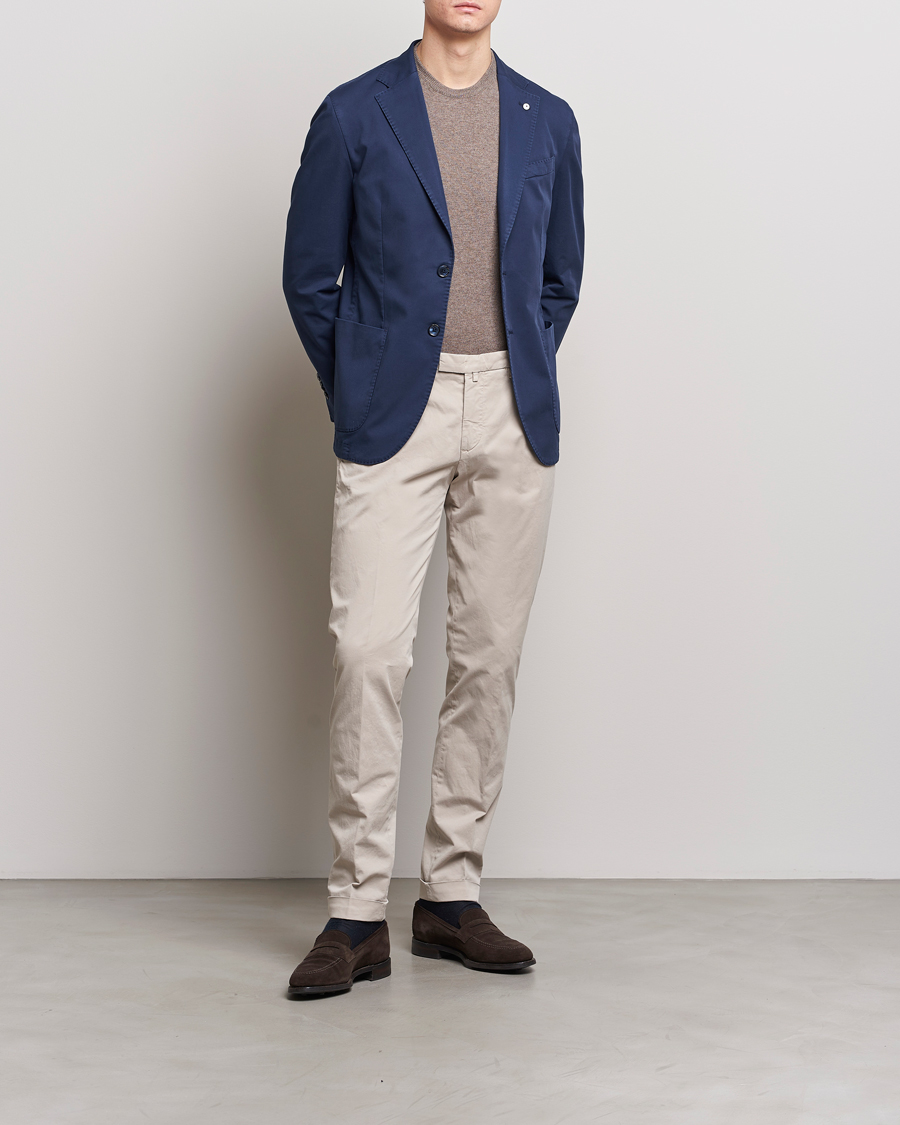Homme | Blazers | L.B.M. 1911 | Jack Regular Fit Cotton Stretch Blazer Navy